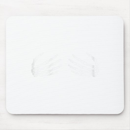Skeletthandschuhe auf Brustkorb - Hexengeschenk Mousepad (Vorne)
