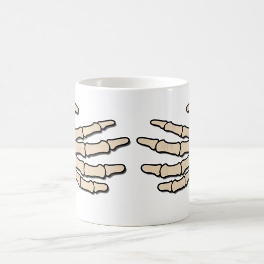 Skeletthandschuhe Cold to the Bone Coffee Tasse (Mittel)