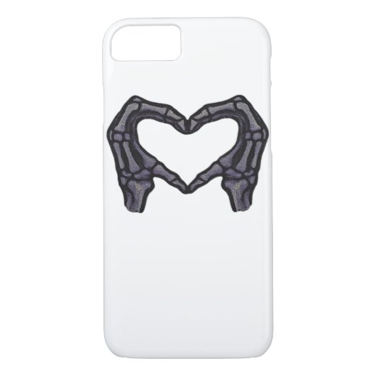 Skeletthandschuhe, die ein Herz bilden Case-Mate iPhone Hülle (Rückseite)