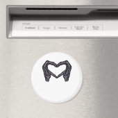 Skeletthandschuhe, die ein Herz bilden Magnet (In Situ (Geschirrspüler))