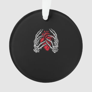 Skeletthandschuhe, die Halloween-Kostüme halten Ornament