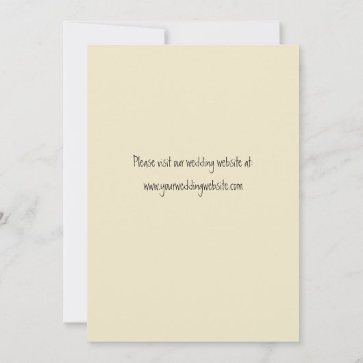 Skeletthandschuhe in Form von Herz Einladung (Rückseite)