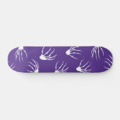 Skeletthandschuhe - Lila Skateboard (Horizontal)