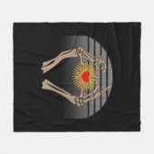 Skeletthandschuhe machen ein Herz Classic Fleecedecke (Vorderseite (Horizontal))