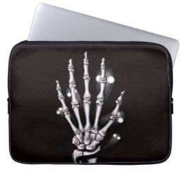 Skeletthandschuhe mit gruseligen Geistern gotischG Laptopschutzhülle
