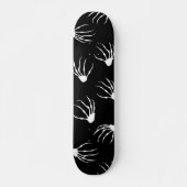 Skeletthandschuhe - Schwarz Skateboard (Vorne)