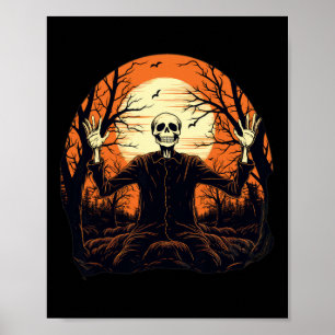 Skeletthaus für Männer Frauen Poster