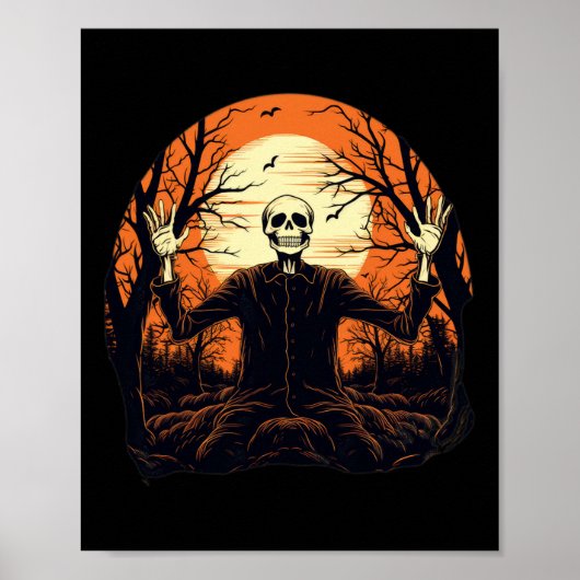 Skeletthaus für Männer Frauen Poster (Vorne)