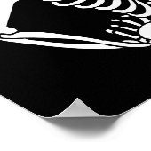Skeletthaus Halloween Poster (Ecke)