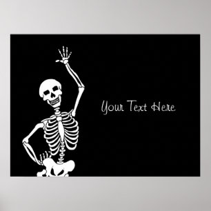Skeletthaus Halloween Poster