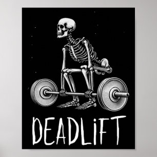 Skeletthebelhockballen, Halloween-Weichtrafting Poster