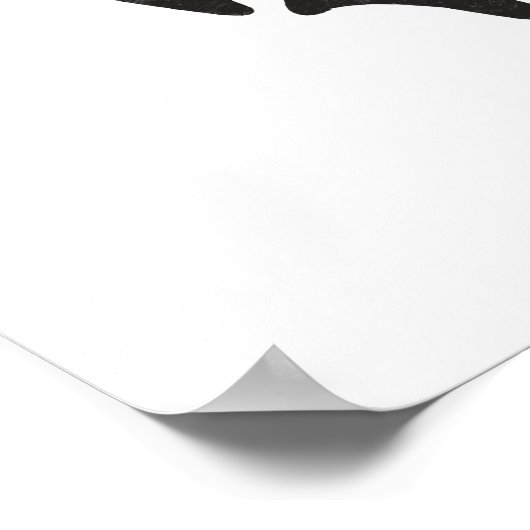 Skelettherz Poster (Ecke)