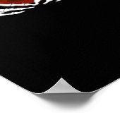 Skelettherz Poster (Ecke)