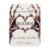 Skelettherz Save the Date Magnet (Vertikal)