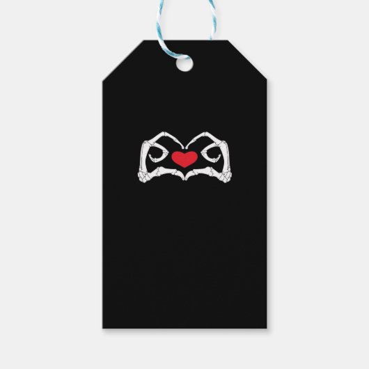 Skelettherz und Hände Funny Geschenkanhänger (Vorderseite)