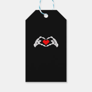 Skelettherz und -handgewähr geschenkanhänger
