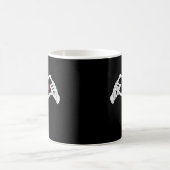 Skelettherz und -handgewähr kaffeetasse (Mittel)