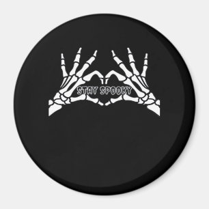 Skelettherz und Handschuhe Klassisches Design Magnet
