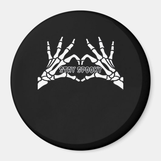 Skelettherz und Handschuhe Klassisches Design Magnet (Vorne)