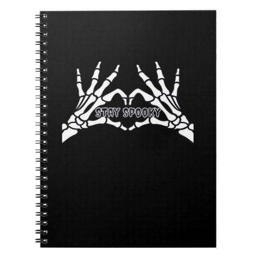 Skelettherz und Handschuhe Klassisches Design Notizblock (Vorderseite)