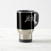 Skelettherz und Handschuhe Klassisches Design Reisebecher (VorderseiteRechts)