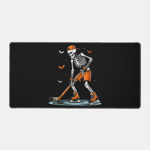 Skeletti Eishockey Halloween Boys Funny Halloween Schreibtischunterlage