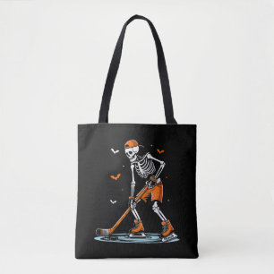 Skeletti Eishockey Halloween Boys Funny Halloween Tasche