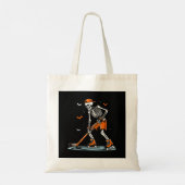 Skeletti Eishockey Halloween Boys Funny Halloween Tragetasche (Rückseite)