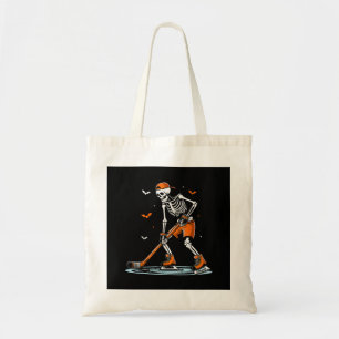 Skeletti Eishockey Halloween Boys Funny Halloween Tragetasche
