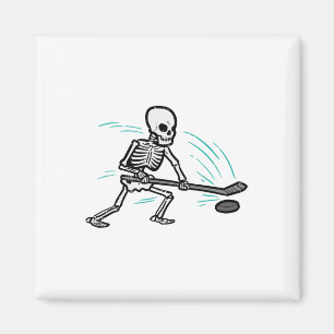 Skeletti Eishockey Halloween Kostüm Männer Jungen Magnet