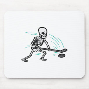 Skeletti Eishockey Halloween Kostüm Männer Jungen Mousepad