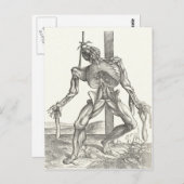 Skelettkadaver Korpusanatomie Medizin Postkarte (Vorne/Hinten)