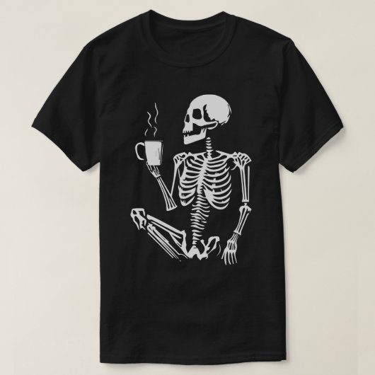 Skelettkaffee 1 T-Shirt (Design vorne)