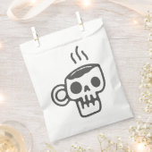 Skelettkaffee halloween Tasse Geschenktütchen (Ausgeschnitten)