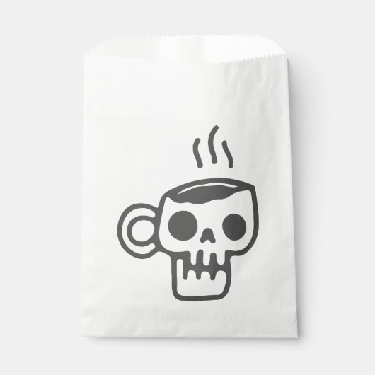 Skelettkaffee halloween Tasse Geschenktütchen (Vorderseite)