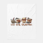 Skelettkaffee Kaffee Kaffee Lover Fleecedecke (Vorderseite)