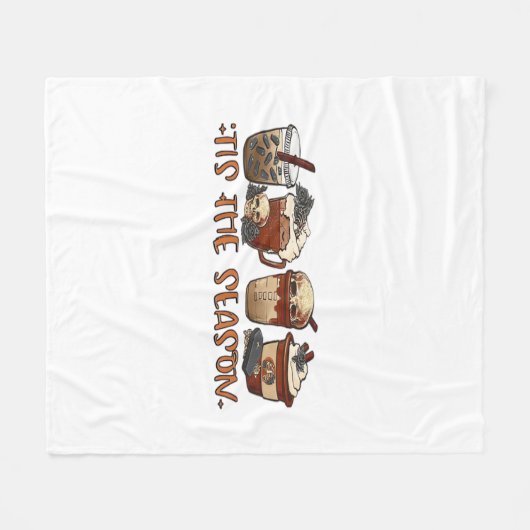 Skelettkaffee Kaffee Kaffee Lover Fleecedecke (Vorderseite (Horizontal))