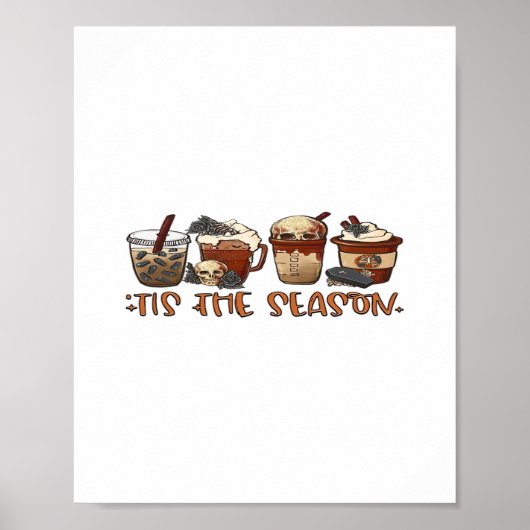 Skelettkaffee Kaffee Kaffee Lover Poster (Vorne)