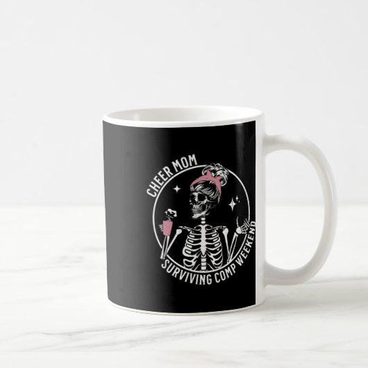 Skelettkaffee Mama Überleben Comp Weekend Kaffeetasse (Rechts)
