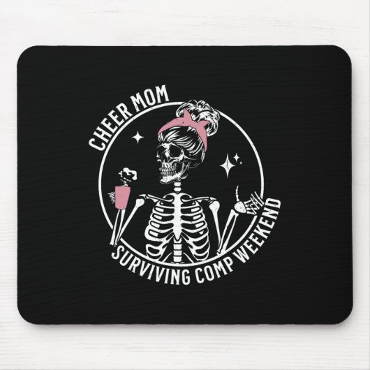 Skelettkaffee Mama Überleben Comp Weekend Mousepad (Vorne)