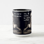 Skelettkaffee mit Tasse (Zentrum)