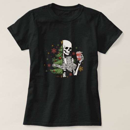 Skelettkaffee T-Shirt (Design vorne)