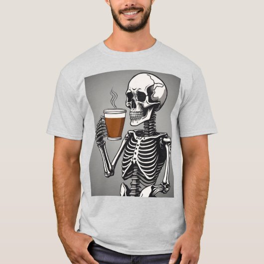 Skelettkaffee T-Shirt (Vorderseite)
