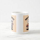 Skelettkaffee-Tasse - Weck-Up-Spook Halloween Desi Kaffeetasse (Mittel)