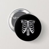 Skelettkäfig Blume Leicht Halloween Kostüm Button (Vorne & Hinten)