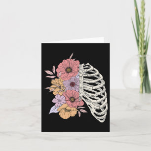 Skelettkäfig Blume Leicht Halloween Kostüm Karte