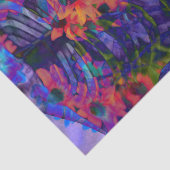 Skelettkäfig Lila Orange Vintag Seidenpapier (Ausschnitt)