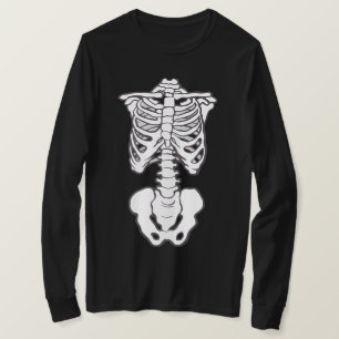 Skelettkäfig Männer Frauen Halloween-Costum T-Shirt