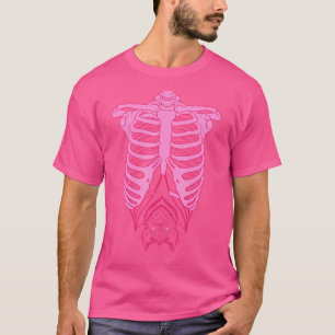 Skelettkäfig mit Bat nu Goth Pastel Goth Aes T-Shirt