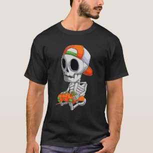 Skelettkameron Halloween Video Gamer Kinder Jungs T-Shirt